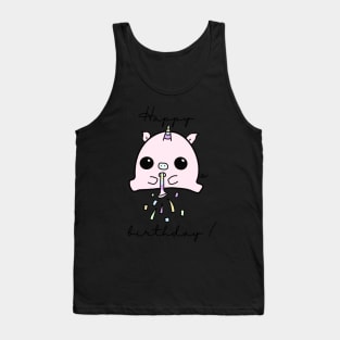 Happy birthday pigacorn Tank Top